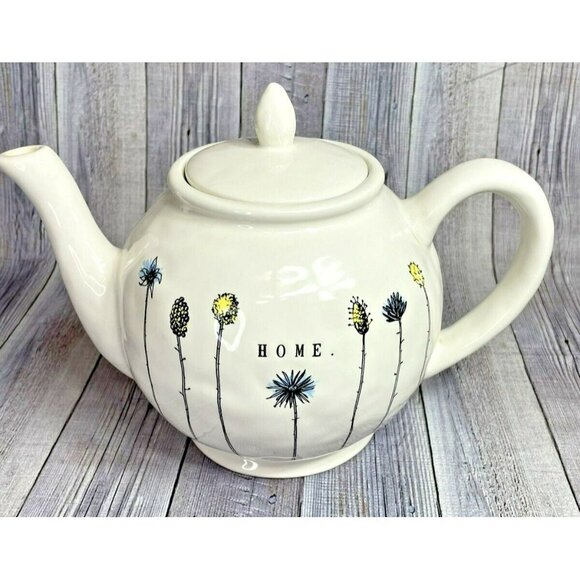 Rae Dunn HOME Teapot Magenta Original M Stamp HTF - Picture 1 of 14